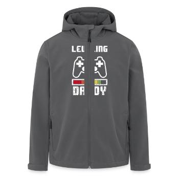 Leveling up to Dad 2019 Vater schwangerschaft Papa - Recycelte Männer Softshell-Jacke von Stanley/Stella - Anthrazit - Vorne - AI Model Male 185 light (185cm)