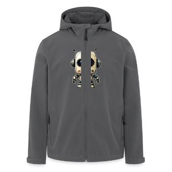 Roboter - Recycelte Männer Softshell-Jacke von Stanley/Stella - Anthrazit - Vorne - AI Model Male 185 light (185cm)