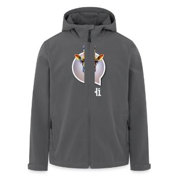 Giraffe diversity CSD regenbogen 3D spruch balloon - Recycelte Männer Softshell-Jacke von Stanley/Stella - Anthrazit - Vorne - AI Model Male 185 light (185cm)