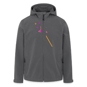 Zauberstab - Recycelte Männer Softshell-Jacke von Stanley/Stella - Anthrazit - Vorne - AI Model Male 185 light (185cm)