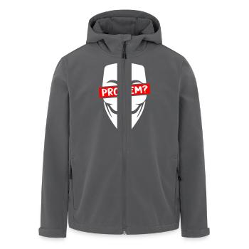 Problem Anonymous - Recycelte Männer Softshell-Jacke von Stanley/Stella - Anthrazit - Vorne - AI Model Male 185 light (185cm)