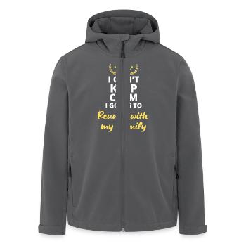 Es ist unmöglich, ruhig zu bleiben, ich werde meinen f finden - Recycelte Männer Softshell-Jacke von Stanley/Stella - Anthrazit - Vorne - AI Model Male 185 light (185cm)