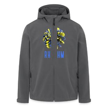 Drucke für Musikliebhaber, Musik, trendy - Recycelte Männer Softshell-Jacke von Stanley/Stella - Anthrazit - Vorne - AI Model Male 185 light (185cm)