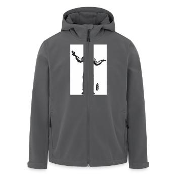 Sprayer - Recycelte Männer Softshell-Jacke von Stanley/Stella - Anthrazit - Vorne - AI Model Male 185 light (185cm)