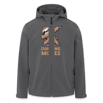 faultier dabbing - Recycelte Männer Softshell-Jacke von Stanley/Stella - Anthrazit - Vorne - AI Model Male 185 light (185cm)