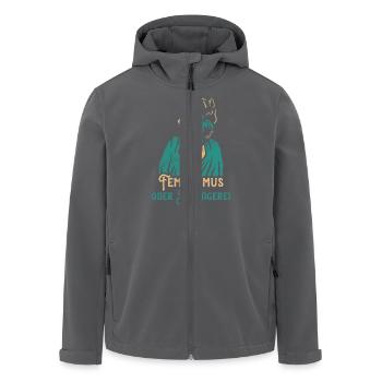 Feminismus Spruch Geschenk Vintage Emanzipation - Recycelte Männer Softshell-Jacke von Stanley/Stella - Anthrazit - Vorne - AI Model Male 185 light (185cm)