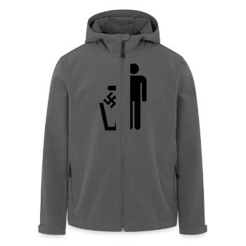 Papierkorb - Recycelte Männer Softshell-Jacke von Stanley/Stella - Anthrazit - Vorne - AI Model Male 185 light (185cm)