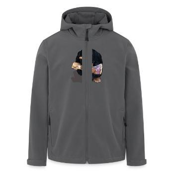 Mein Knochen - Recycelte Männer Softshell-Jacke von Stanley/Stella - Anthrazit - Vorne - AI Model Male 185 light (185cm)