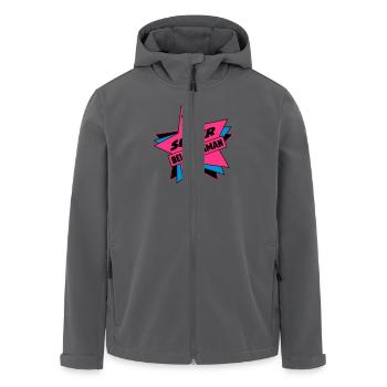 SUPER SCHÖNE MAMA - Recycelte Männer Softshell-Jacke von Stanley/Stella - Anthrazit - Vorne - AI Model Male 185 light (185cm)