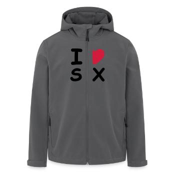 I Love Sex - Recycelte Männer Softshell-Jacke von Stanley/Stella - Anthrazit - Vorne - AI Model Male 185 light (185cm)