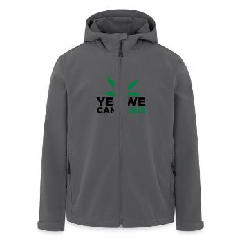 Yes We Cannabis! - Recycelte Männer Softshell-Jacke von Stanley/Stella - Anthrazit - Vorne - AI Model Male 185 light (185cm)
