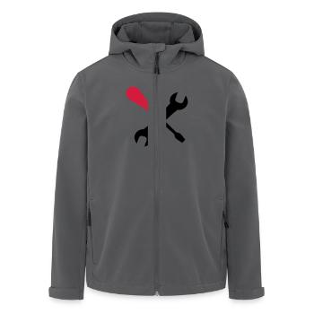Werkzeug - Recycelte Männer Softshell-Jacke von Stanley/Stella - Anthrazit - Vorne - AI Model Male 185 light (185cm)