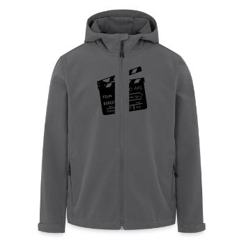 60 Jahre Kino klatschen - Recycelte Männer Softshell-Jacke von Stanley/Stella - Anthrazit - Vorne - AI Model Male 185 light (185cm)