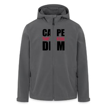 Carpe That Fucking Diem - Recycelte Männer Softshell-Jacke von Stanley/Stella - Anthrazit - Vorne - AI Model Male 185 light (185cm)