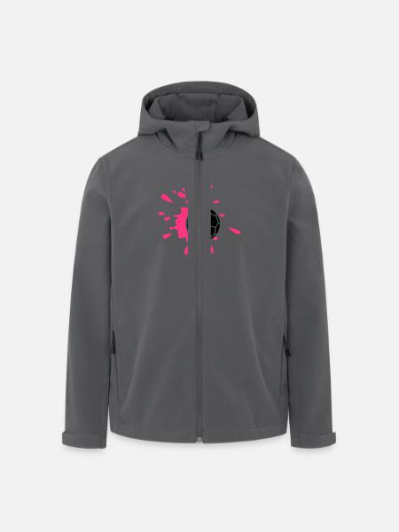 Handball - Recycelte Männer Softshell-Jacke von Stanley/Stella - Anthrazit
