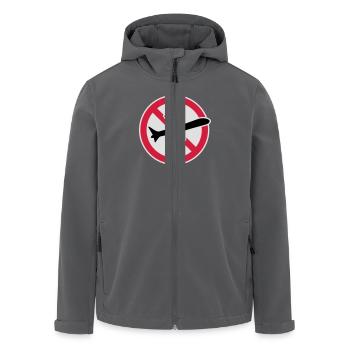 verboten schild zeichen dagegen nein ablehnen nich - Recycelte Männer Softshell-Jacke von Stanley/Stella - Anthrazit - Vorne - AI Model Male 185 light (185cm)