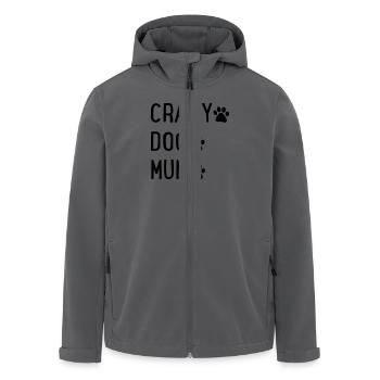 Hunde Mama - Recycelte Männer Softshell-Jacke von Stanley/Stella - Anthrazit - Vorne - AI Model Male 185 light (185cm)