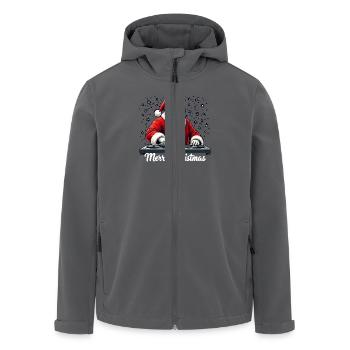 Santa Claus DJ Weihnachtsmann - Recycelte Männer Softshell-Jacke von Stanley/Stella - Anthrazit - Vorne - AI Model Male 185 light (185cm)