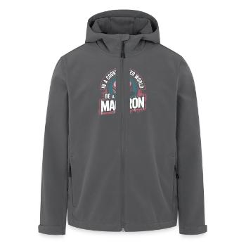 Individualität wie ein Macaron - Recycelte Männer Softshell-Jacke von Stanley/Stella - Anthrazit - Vorne - AI Model Male 185 light (185cm)