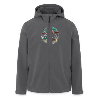 Sonnenuntergang wie von KI - Recycelte Männer Softshell-Jacke von Stanley/Stella - Anthrazit - Vorne - AI Model Male 185 light (185cm)