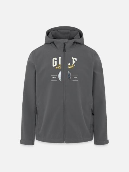 Golf - Recycelte Männer Softshell-Jacke von Stanley/Stella - Anthrazit