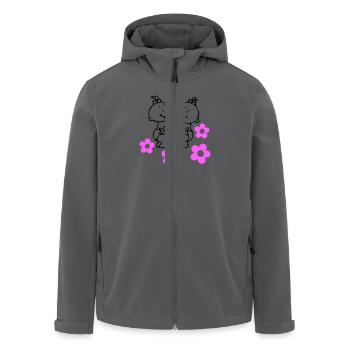 twin girls © - Recycelte Männer Softshell-Jacke von Stanley/Stella - Anthrazit - Vorne - AI Model Male 185 light (185cm)