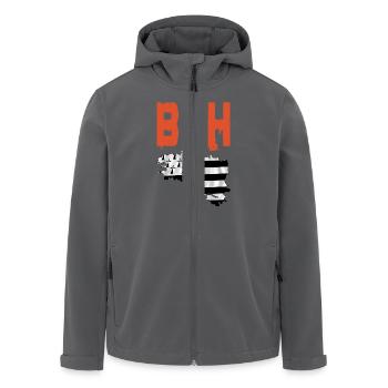 bzh - Recycelte Männer Softshell-Jacke von Stanley/Stella - Anthrazit - Vorne - AI Model Male 185 light (185cm)