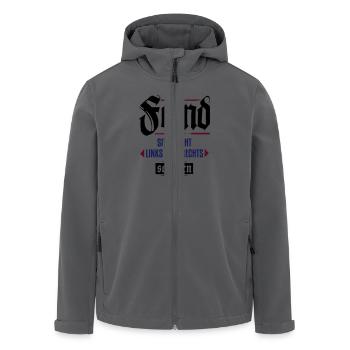 Nicht links oder rechtes - Recycelte Männer Softshell-Jacke von Stanley/Stella - Anthrazit - Vorne - AI Model Male 185 light (185cm)