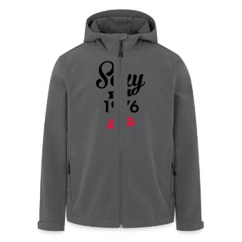 Sexy Since 1976 - Recycelte Männer Softshell-Jacke von Stanley/Stella - Anthrazit - Vorne - AI Model Male 185 light (185cm)