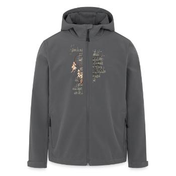 Worte vom Traumfänger - Recycelte Männer Softshell-Jacke von Stanley/Stella - Anthrazit - Vorne - AI Model Male 185 light (185cm)