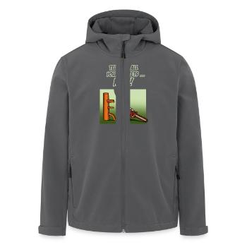 chainsaw 2016 green - Recycelte Männer Softshell-Jacke von Stanley/Stella - Anthrazit - Vorne - AI Model Male 185 light (185cm)