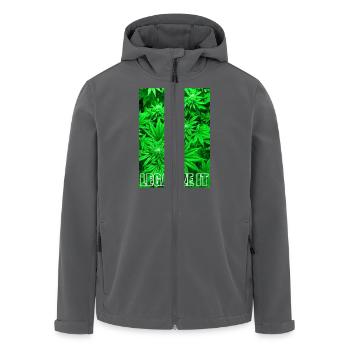 Legalize It - Cannabis - Recycelte Männer Softshell-Jacke von Stanley/Stella - Anthrazit - Vorne - AI Model Male 185 light (185cm)