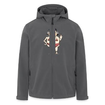 Zicke - Recycelte Männer Softshell-Jacke von Stanley/Stella - Anthrazit - Vorne - AI Model Male 185 light (185cm)