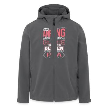 PTA - Die Beste - Recycelte Männer Softshell-Jacke von Stanley/Stella - Anthrazit - Vorne - AI Model Male 185 light (185cm)