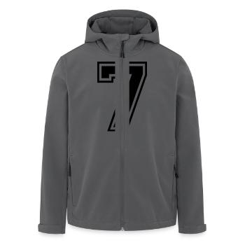 Nummer 7 - Recycelte Männer Softshell-Jacke von Stanley/Stella - Anthrazit - Vorne - AI Model Male 185 light (185cm)