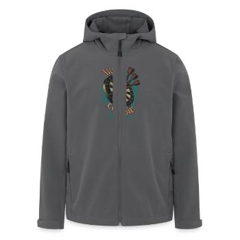 Bullseye Cool Dart - Dart T-Shirts RAHMENLOS - - Recycelte Männer Softshell-Jacke von Stanley/Stella - Anthrazit - Vorne - AI Model Male 185 light (185cm)