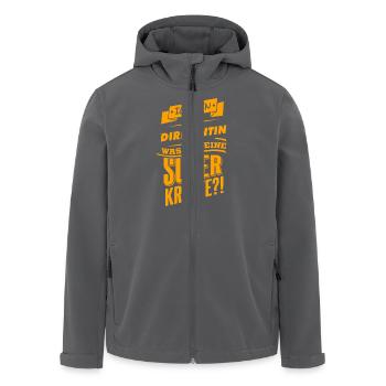 Be a hero - Dirigentin Geschenk - Recycelte Männer Softshell-Jacke von Stanley/Stella - Anthrazit - Vorne - AI Model Male 185 light (185cm)