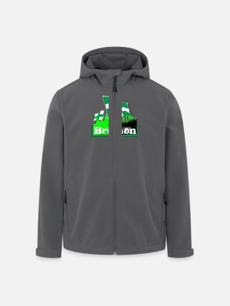 bremen - Recycelte Männer Softshell-Jacke von Stanley/Stella - Anthrazit