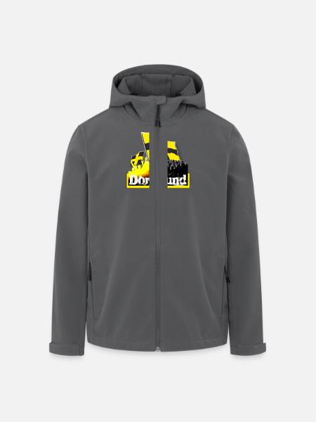 dortmund - Recycelte Männer Softshell-Jacke von Stanley/Stella - Anthrazit