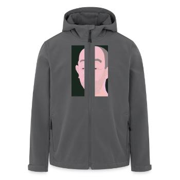 Fld.) Gesicht Traube - Recycelte Männer Softshell-Jacke von Stanley/Stella - Anthrazit - Vorne - AI Model Male 185 light (185cm)
