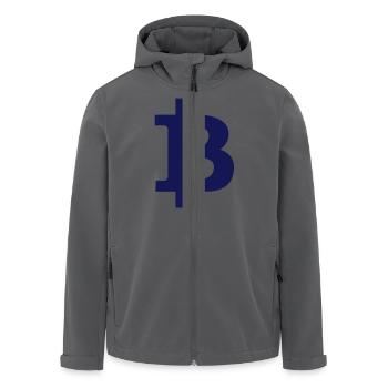 Bitcoin - Recycelte Männer Softshell-Jacke von Stanley/Stella - Anthrazit - Vorne - AI Model Male 185 light (185cm)