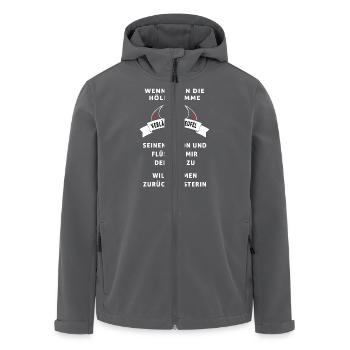 Teufel Meisterin - Recycelte Männer Softshell-Jacke von Stanley/Stella - Anthrazit - Vorne - AI Model Male 185 light (185cm)