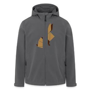 Origami: Häschen - Recycelte Männer Softshell-Jacke von Stanley/Stella - Anthrazit - Vorne - AI Model Male 185 light (185cm)