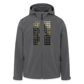 mona dots - Recycelte Männer Softshell-Jacke von Stanley/Stella - Anthrazit - Vorne - AI Model Male 185 light (185cm)