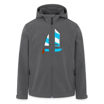 Segelboot - Recycelte Männer Softshell-Jacke von Stanley/Stella - Anthrazit - Vorne - AI Model Male 185 light (185cm)