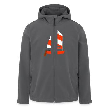 Segelboot - Recycelte Männer Softshell-Jacke von Stanley/Stella - Anthrazit - Vorne - AI Model Male 185 light (185cm)