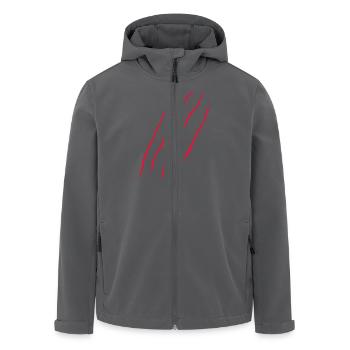 Blut Spritzer - Zombie - Halloween - Kostüm-Horror - Recycelte Männer Softshell-Jacke von Stanley/Stella - Anthrazit - Vorne - AI Model Male 185 light (185cm)