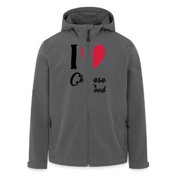 Chinese Food - Recycelte Männer Softshell-Jacke von Stanley/Stella - Anthrazit - Vorne - AI Model Male 185 light (185cm)
