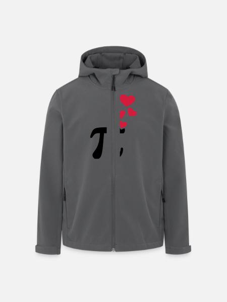 Pi - Recycelte Männer Softshell-Jacke von Stanley/Stella - Anthrazit