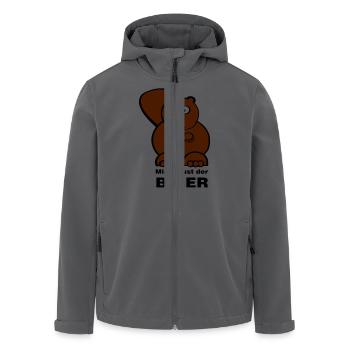 Mich laust der Biber - Recycelte Männer Softshell-Jacke von Stanley/Stella - Anthrazit - Vorne - AI Model Male 185 light (185cm)